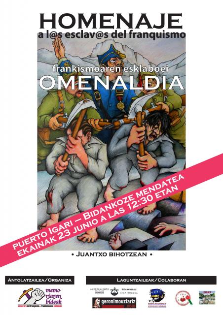 Cartel del homenaje 2012 omenaldi kartela